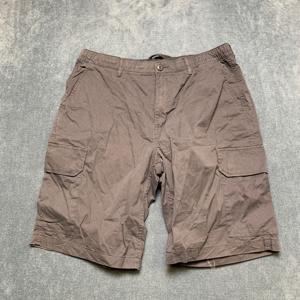Assembly Cargo Shorts Men's L Gray Cotton Casual Workwear Hiking Outdoor Utility